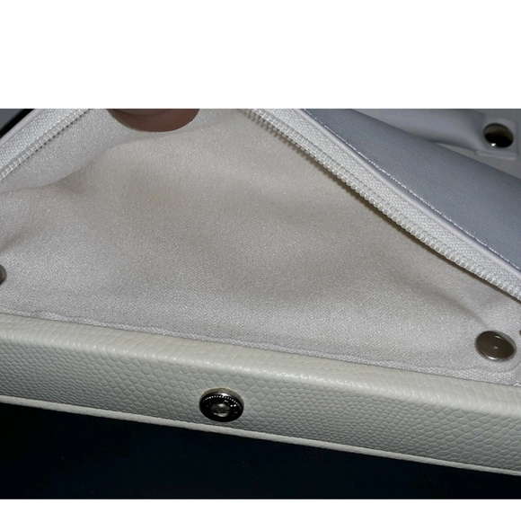 Pottery Barn Cream/Ivory Travel Jewelry Box NWOT - Picture 5 of 10